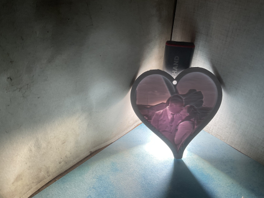 Lithophane Bild in Herzform