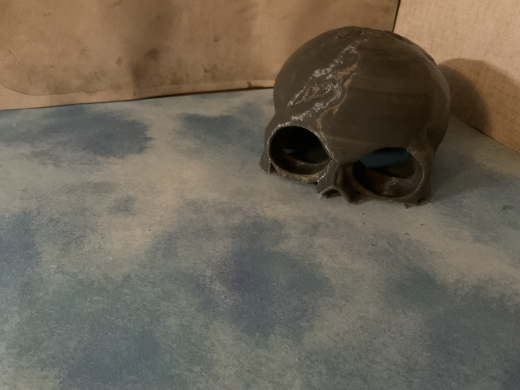 halber Totenkopfschädel