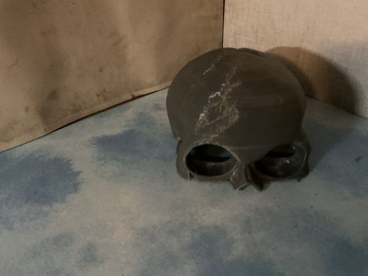 halber Totenkopfschädel