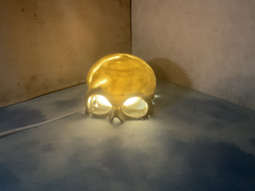 halber Totenkopfschädel