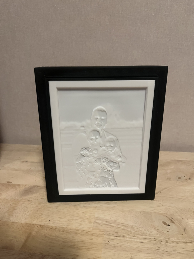 Lithophane-Bild mit Leuchtbox