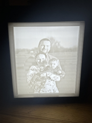 Lithophane-Bild mit Leuchtbox